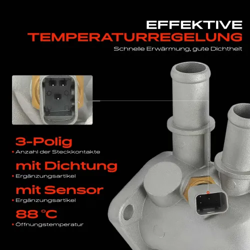 Thermostat, Kühlmittel Frankberg 5481FB0043614 Bild Thermostat, Kühlmittel Frankberg 5481FB0043614
