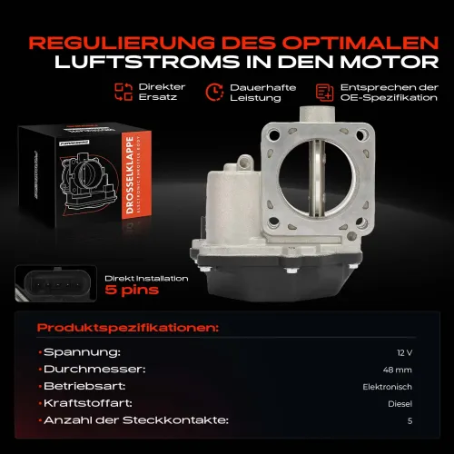 Drosselklappenstutzen 12 V Frankberg 5481FB0043676 Bild Drosselklappenstutzen 12 V Frankberg 5481FB0043676