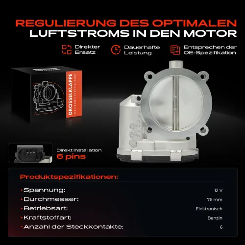 Drosselklappenstutzen 12 V Frankberg 5481FB0043678 Bild Drosselklappenstutzen 12 V Frankberg 5481FB0043678