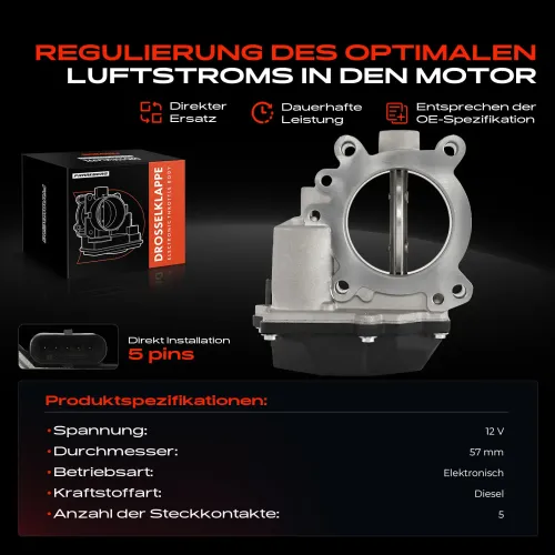 Drosselklappenstutzen 12 V Frankberg 5481FB0043686 Bild Drosselklappenstutzen 12 V Frankberg 5481FB0043686