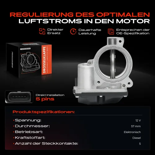 Drosselklappenstutzen 12 V Frankberg 5481FB0043693 Bild Drosselklappenstutzen 12 V Frankberg 5481FB0043693