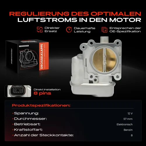 Drosselklappenstutzen 12 V Frankberg 5481FB0043697 Bild Drosselklappenstutzen 12 V Frankberg 5481FB0043697