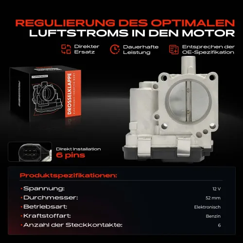 Drosselklappenstutzen 12 V Frankberg 5481FB0043700 Bild Drosselklappenstutzen 12 V Frankberg 5481FB0043700