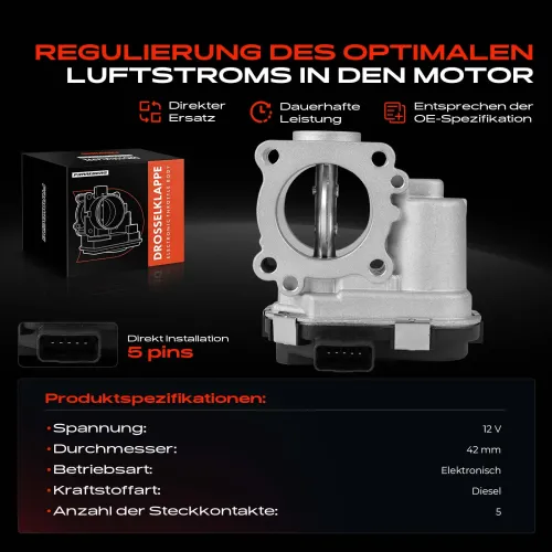 Drosselklappenstutzen 12 V Frankberg 5481FB0043701 Bild Drosselklappenstutzen 12 V Frankberg 5481FB0043701