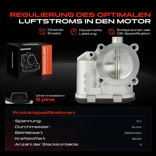 Drosselklappenstutzen 12 V Frankberg 5481FB0043705 Bild Drosselklappenstutzen 12 V Frankberg 5481FB0043705