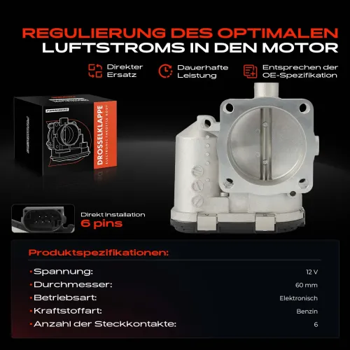 Drosselklappenstutzen 12 V Frankberg 5481FB0043706 Bild Drosselklappenstutzen 12 V Frankberg 5481FB0043706