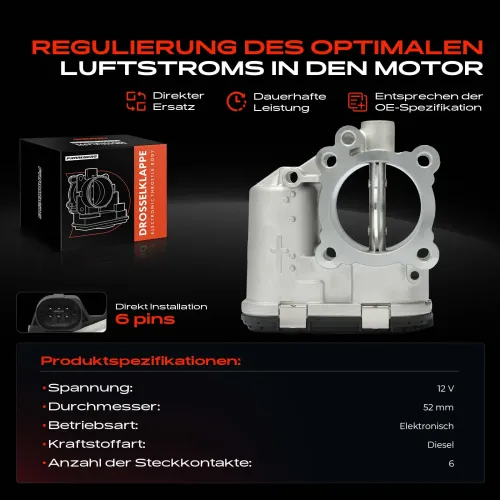 Drosselklappenstutzen 12 V Frankberg 5481FB0043709 Bild Drosselklappenstutzen 12 V Frankberg 5481FB0043709