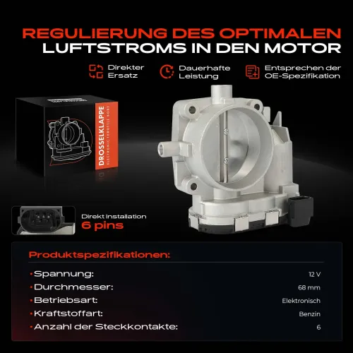 Drosselklappenstutzen 12 V Frankberg 5481FB0043716 Bild Drosselklappenstutzen 12 V Frankberg 5481FB0043716