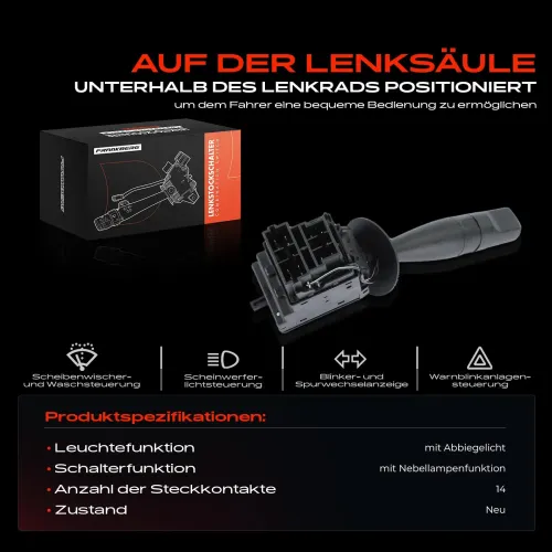 Lenkstockschalter Frankberg 5481FB0043768 Bild Lenkstockschalter Frankberg 5481FB0043768