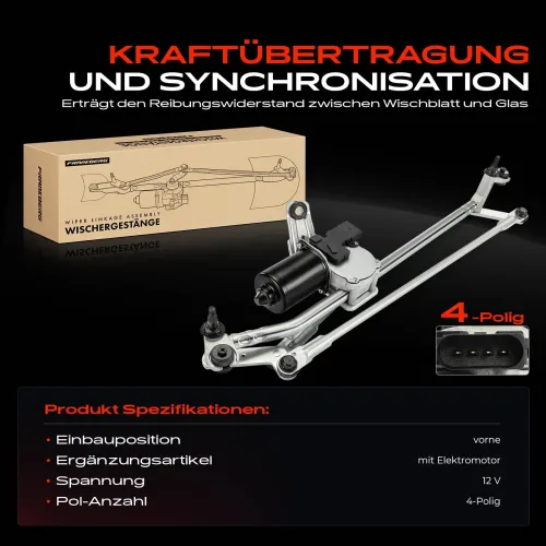 Wischergestänge 12 V vorne Frankberg 5481FB0043825 Bild Wischergestänge 12 V vorne Frankberg 5481FB0043825