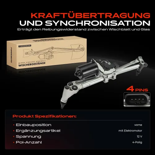 Wischergestänge 12 V vorne Frankberg 5481FB0043826 Bild Wischergestänge 12 V vorne Frankberg 5481FB0043826