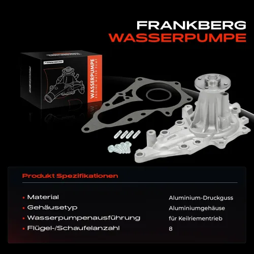 Wasserpumpe, Motorkühlung Frankberg 5481FB0043858 Bild Wasserpumpe, Motorkühlung Frankberg 5481FB0043858