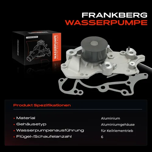 Wasserpumpe, Motorkühlung Frankberg 5481FB0043876 Bild Wasserpumpe, Motorkühlung Frankberg 5481FB0043876