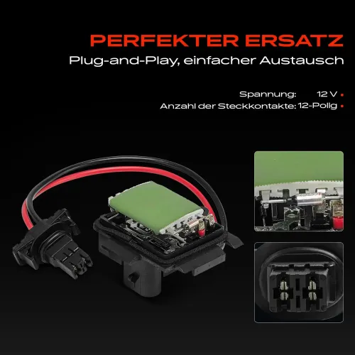 Regler, Innenraumgebläse 12 V Frankberg 5481FB0043951 Bild Regler, Innenraumgebläse 12 V Frankberg 5481FB0043951