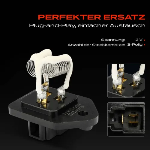 Regler, Innenraumgebläse 12 V Frankberg 5481FB0043976 Bild Regler, Innenraumgebläse 12 V Frankberg 5481FB0043976