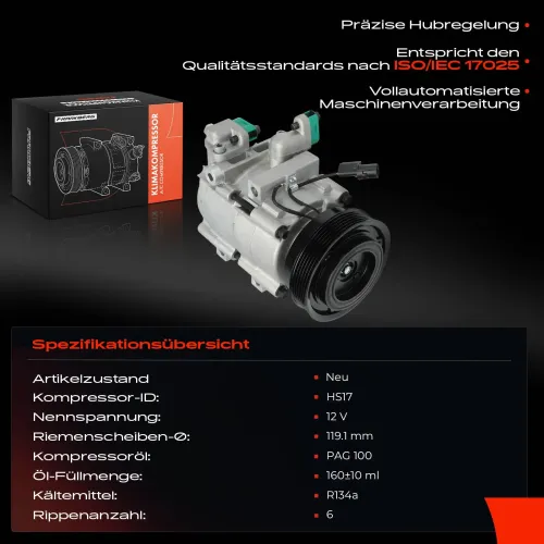 Kompressor, Klimaanlage Frankberg 5481FB0044026 Bild Kompressor, Klimaanlage Frankberg 5481FB0044026