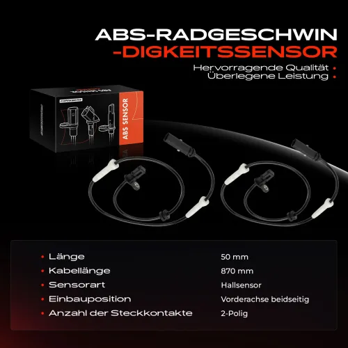 Sensor, Raddrehzahl Vorderachse beidseitig Frankberg 5481FB0044067 Bild Sensor, Raddrehzahl Vorderachse beidseitig Frankberg 5481FB0044067