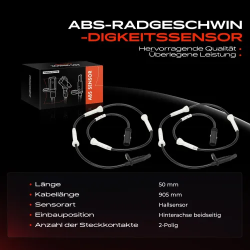 Sensor, Raddrehzahl Hinterachse beidseitig Frankberg 5481FB0044068 Bild Sensor, Raddrehzahl Hinterachse beidseitig Frankberg 5481FB0044068
