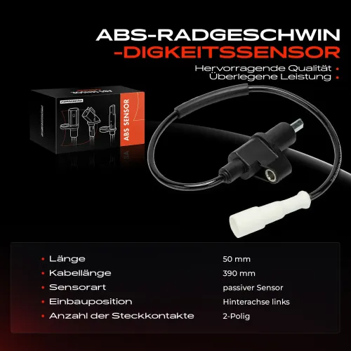 Sensor, Raddrehzahl Hinterachse links Frankberg 5481FB0044133 Bild Sensor, Raddrehzahl Hinterachse links Frankberg 5481FB0044133