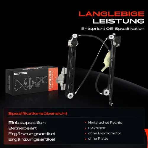 Fensterheber hinten rechts Frankberg 5481FB0044222 Bild Fensterheber hinten rechts Frankberg 5481FB0044222