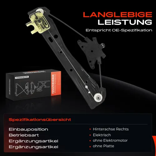 Fensterheber hinten rechts Frankberg 5481FB0044261 Bild Fensterheber hinten rechts Frankberg 5481FB0044261