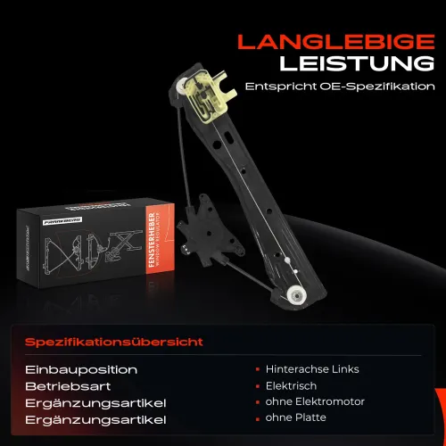 Fensterheber hinten links Frankberg 5481FB0044262 Bild Fensterheber hinten links Frankberg 5481FB0044262