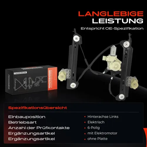 Fensterheber hinten links Frankberg 5481FB0044269 Bild Fensterheber hinten links Frankberg 5481FB0044269