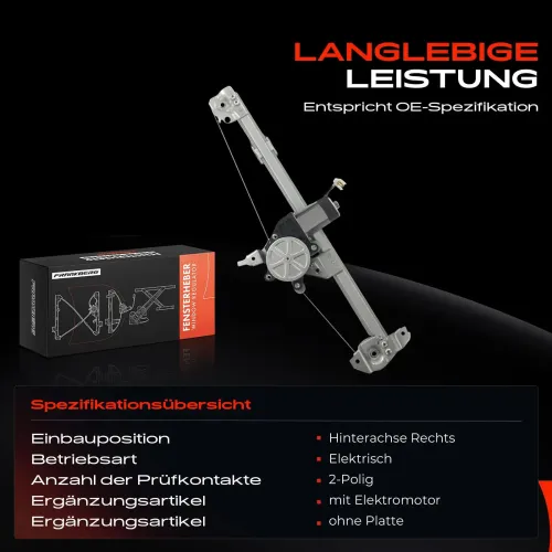 Fensterheber hinten rechts Frankberg 5481FB0044337 Bild Fensterheber hinten rechts Frankberg 5481FB0044337