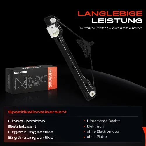 Fensterheber hinten rechts Frankberg 5481FB0044382 Bild Fensterheber hinten rechts Frankberg 5481FB0044382