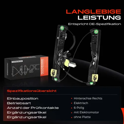 Fensterheber hinten rechts Frankberg 5481FB0044506 Bild Fensterheber hinten rechts Frankberg 5481FB0044506