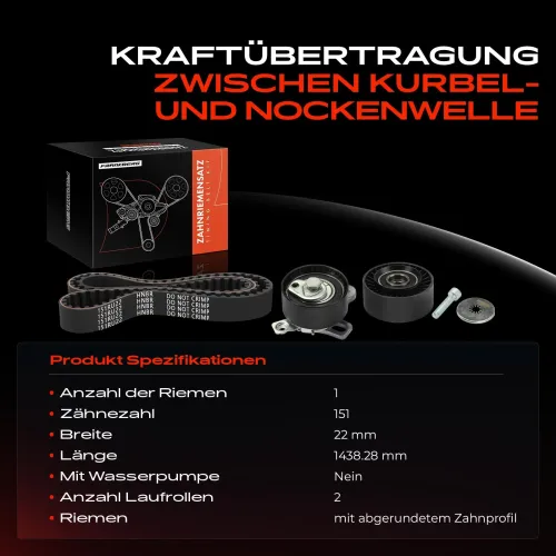Zahnriemensatz Frankberg 5481FB0044746 Bild Zahnriemensatz Frankberg 5481FB0044746