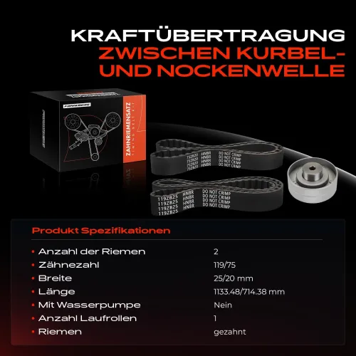 Zahnriemensatz Frankberg 5481FB0044749 Bild Zahnriemensatz Frankberg 5481FB0044749