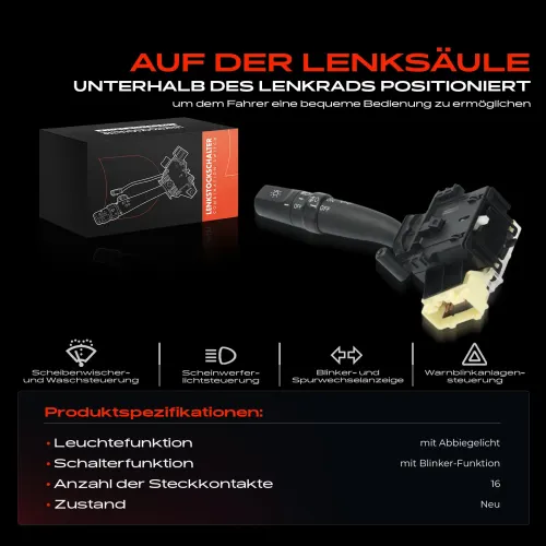 Lenkstockschalter Frankberg 5481FB0044900 Bild Lenkstockschalter Frankberg 5481FB0044900