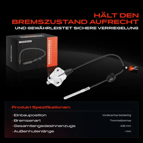 Seilzug, Feststellbremse Vorderachse beidseitig Frankberg 5481FB0044967 Bild Seilzug, Feststellbremse Vorderachse beidseitig Frankberg 5481FB0044967
