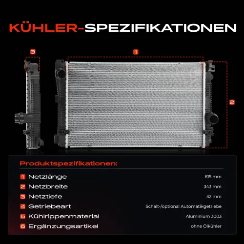 Kühler, Motorkühlung Frankberg 5481FB0045053 Bild Kühler, Motorkühlung Frankberg 5481FB0045053
