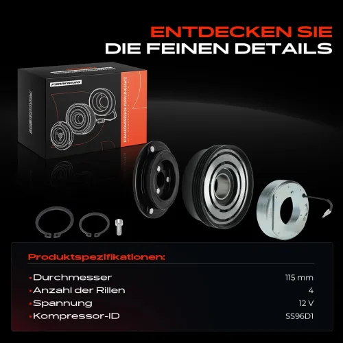 Magnetkupplung, Klimakompressor 12 V Frankberg 5481FB0045137 Bild Magnetkupplung, Klimakompressor 12 V Frankberg 5481FB0045137