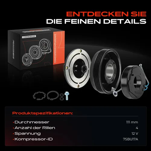 Magnetkupplung, Klimakompressor 12 V Frankberg 5481FB0045139 Bild Magnetkupplung, Klimakompressor 12 V Frankberg 5481FB0045139