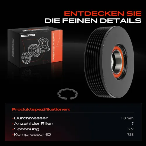 Magnetkupplung, Klimakompressor 12 V Frankberg 5481FB0045142 Bild Magnetkupplung, Klimakompressor 12 V Frankberg 5481FB0045142