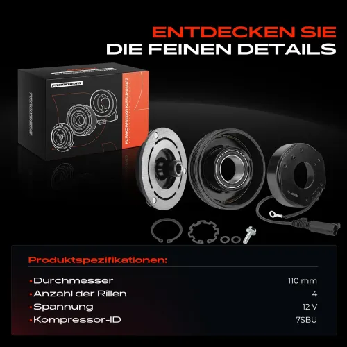 Magnetkupplung, Klimakompressor 12 V Frankberg 5481FB0045144 Bild Magnetkupplung, Klimakompressor 12 V Frankberg 5481FB0045144