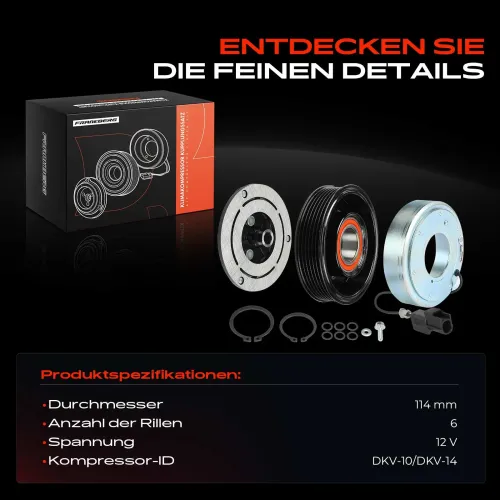 Magnetkupplung, Klimakompressor 12 V Frankberg 5481FB0045156 Bild Magnetkupplung, Klimakompressor 12 V Frankberg 5481FB0045156