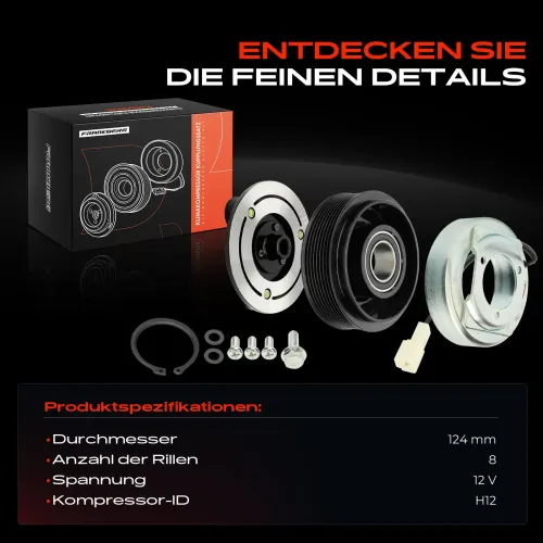 Magnetkupplung, Klimakompressor 12 V Frankberg 5481FB0045168 Bild Magnetkupplung, Klimakompressor 12 V Frankberg 5481FB0045168