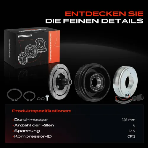 Magnetkupplung, Klimakompressor 12 V Frankberg 5481FB0045170 Bild Magnetkupplung, Klimakompressor 12 V Frankberg 5481FB0045170