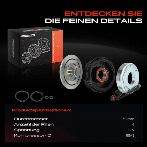 Magnetkupplung, Klimakompressor 12 V Frankberg 5481FB0045183 Bild Magnetkupplung, Klimakompressor 12 V Frankberg 5481FB0045183