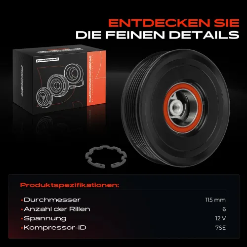 Magnetkupplung, Klimakompressor 12 V Frankberg 5481FB0045184 Bild Magnetkupplung, Klimakompressor 12 V Frankberg 5481FB0045184