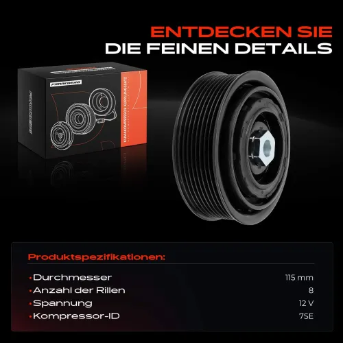 Magnetkupplung, Klimakompressor 12 V Frankberg 5481FB0045187 Bild Magnetkupplung, Klimakompressor 12 V Frankberg 5481FB0045187