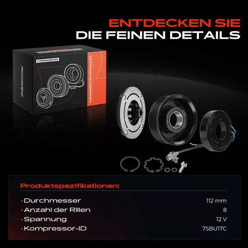 Magnetkupplung, Klimakompressor 12 V Frankberg 5481FB0045197 Bild Magnetkupplung, Klimakompressor 12 V Frankberg 5481FB0045197