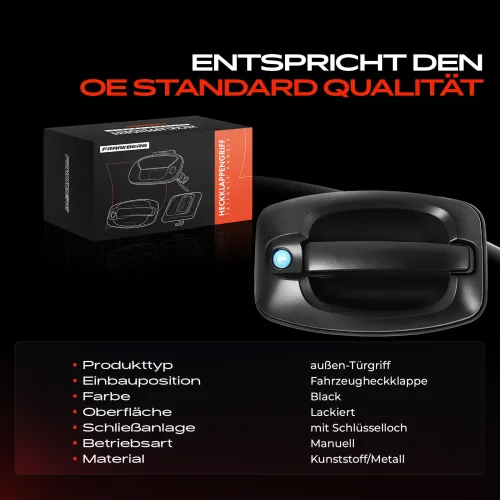 Türaußengriff Fahrzeugheckklappe Frankberg 5481FB0045481 Bild Türaußengriff Fahrzeugheckklappe Frankberg 5481FB0045481