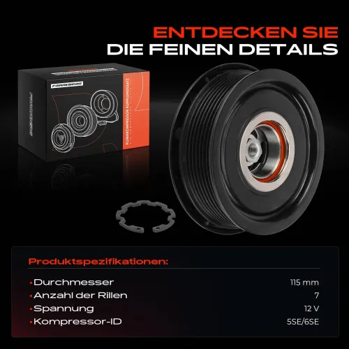 Magnetkupplung, Klimakompressor 12 V Frankberg 5481FB0046190 Bild Magnetkupplung, Klimakompressor 12 V Frankberg 5481FB0046190