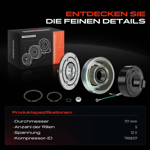 Magnetkupplung, Klimakompressor 12 V Frankberg 5481FB0046196 Bild Magnetkupplung, Klimakompressor 12 V Frankberg 5481FB0046196