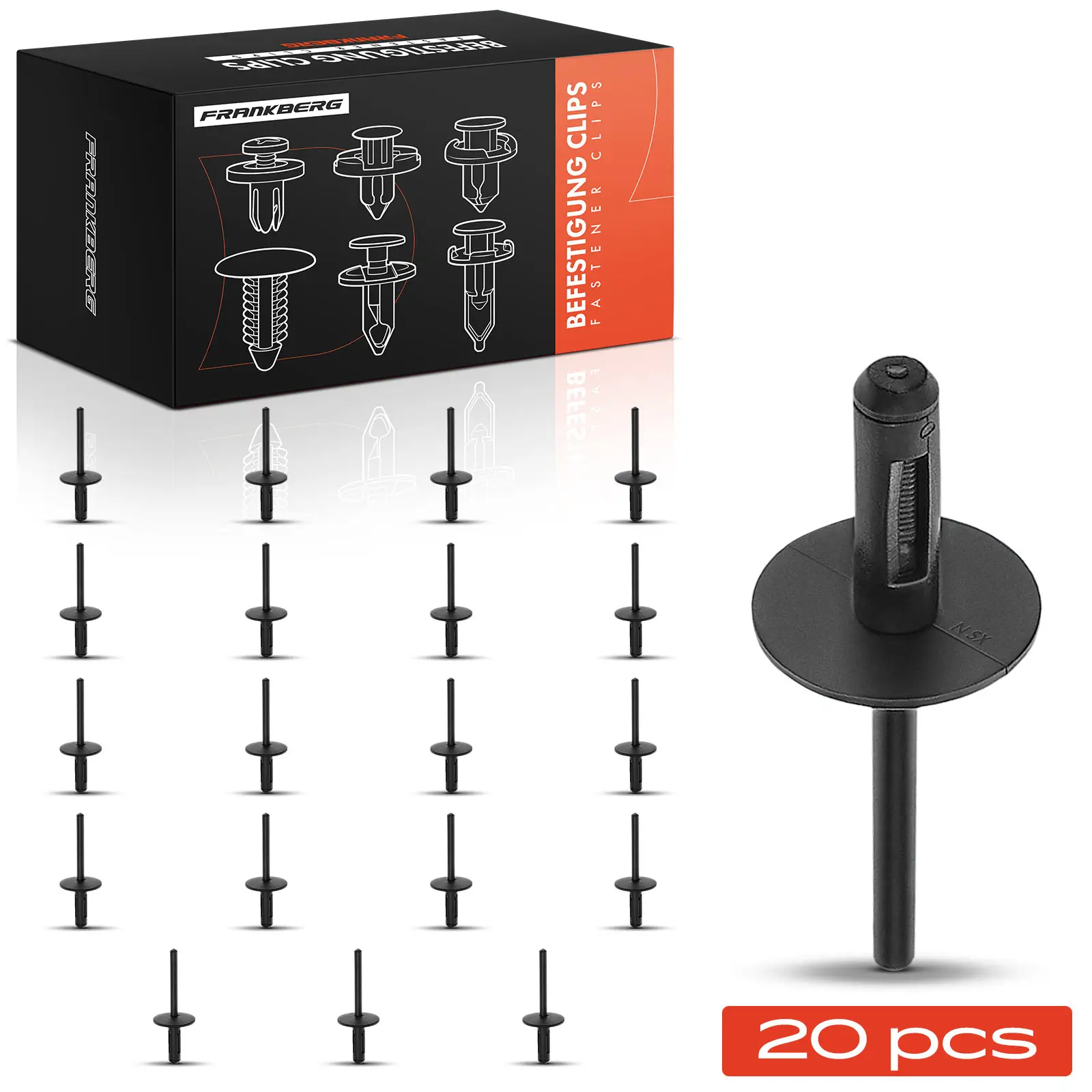 Clip, Zier-/Schutzleiste Kotflügel Frankberg 5481FB0046972